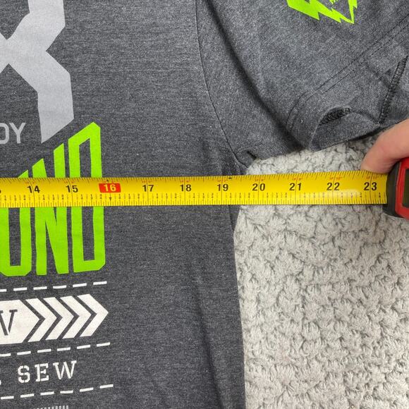 Fox Racing Moto Shirt Mens M Gray Fox Logo Short Sleeve Crew Neck - Picture 6 of 9